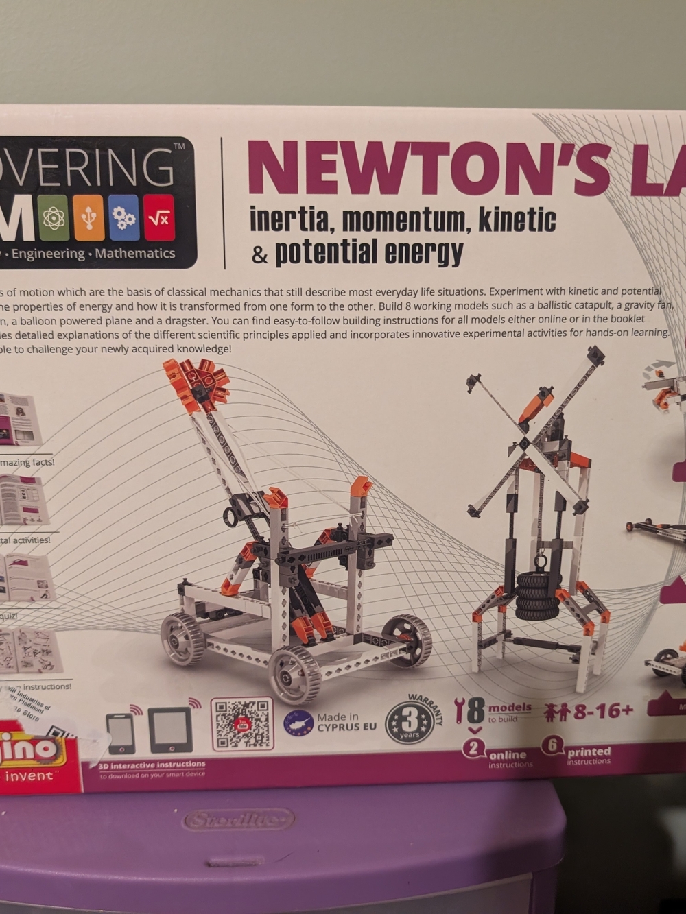 Newton's Law Kinetic Energy Building Set Sealed Box Discover Stem Innovation